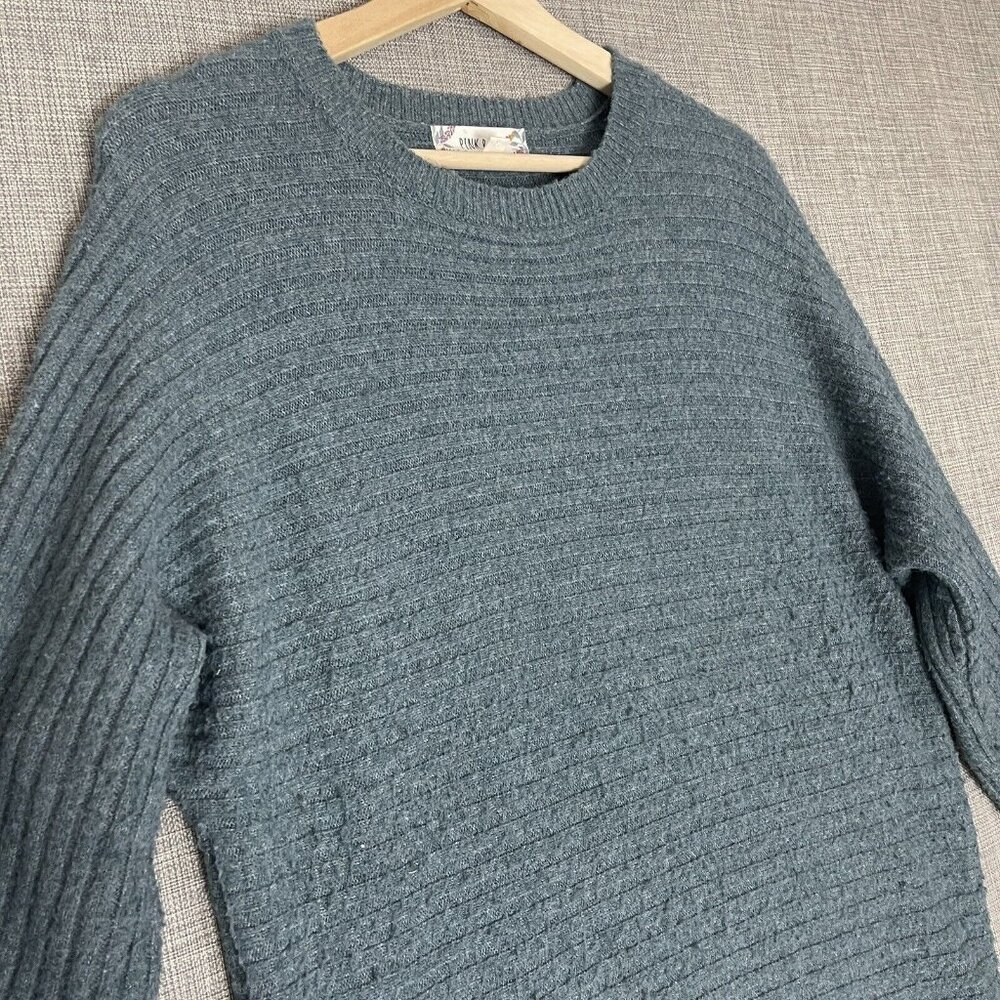 Pink Rose Oversize Sweater Tunic Dress Women’s Extra Small Blue Soft Macy's - Picture 4 of 13